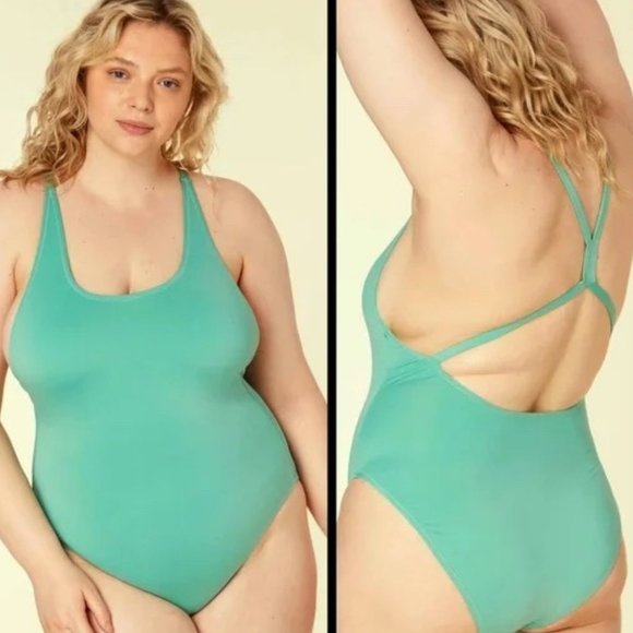 Andie Other - NWT Andie Swim The Marina One Piece Swimsuit Flat Green Plus Size XXXL NEW